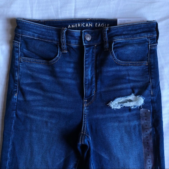 AE Next Level Ripped Super High Rise Skinny Jean Jegging - Picture 6 of 11